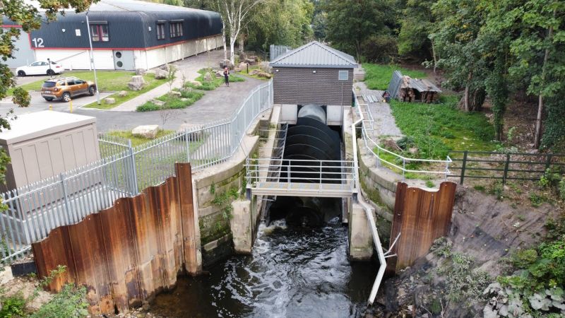 Howley Weir is running